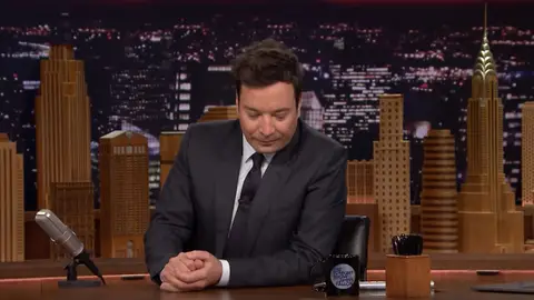 Jimmy Fallon, durante uno de sus programas. Jimmy Fallon, durante uno de sus programas.