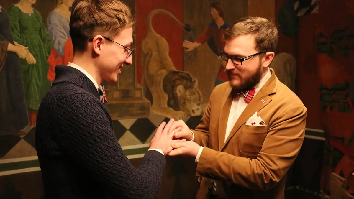 La pareja gay que contrajo matrimonio en Dinamarca