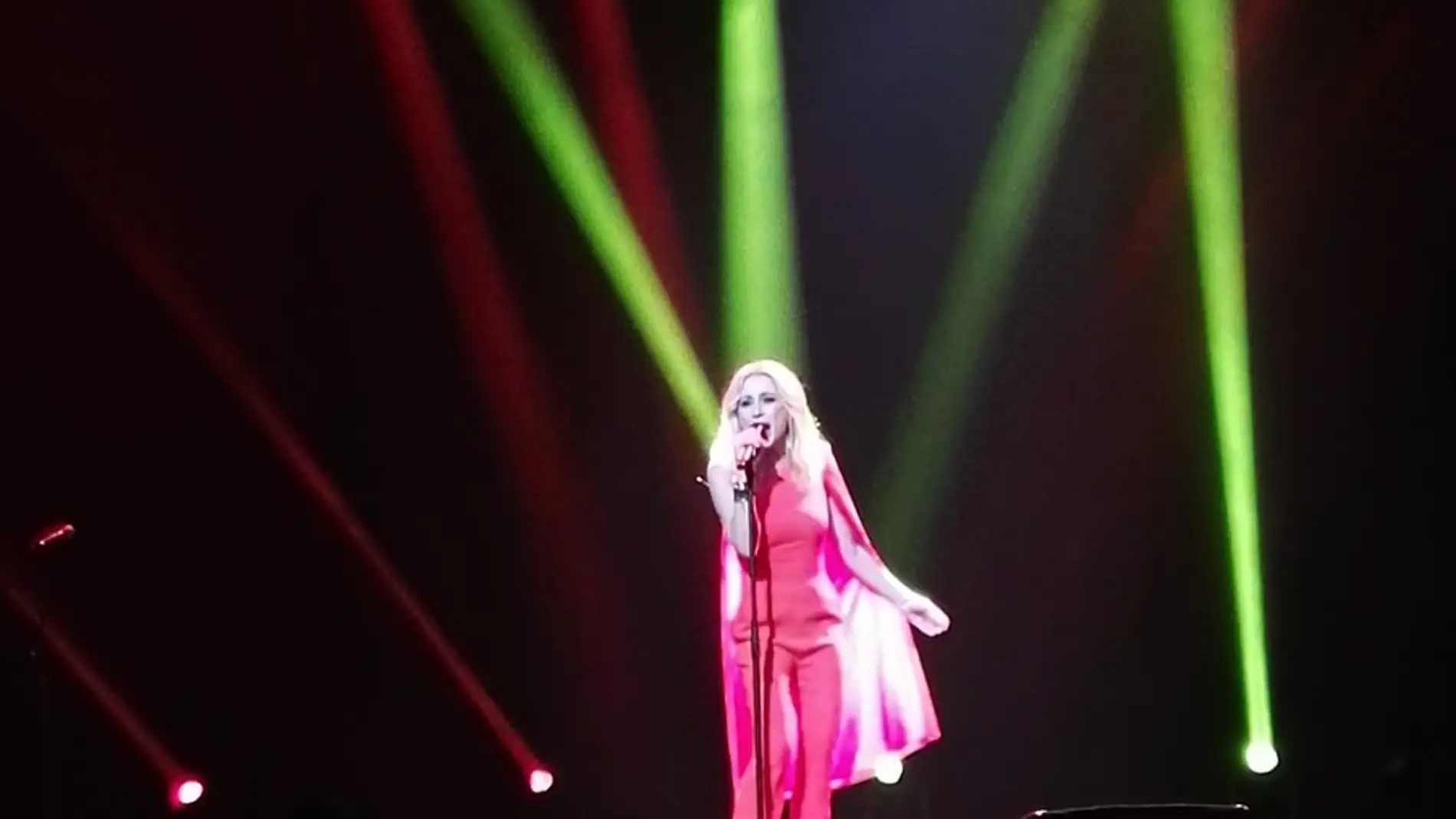 Marta Sánchez, durante su concierto en el Teatro de la Zarzuela