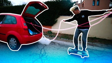 Logan G y Salva surfean con el coche en 'Over Power'