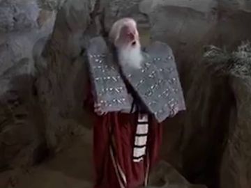 Fotograma de la pel&iacute;cula "Los diez mandamientos"