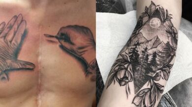 8 tatuajes que convirtieron cicatrices en obras de arte