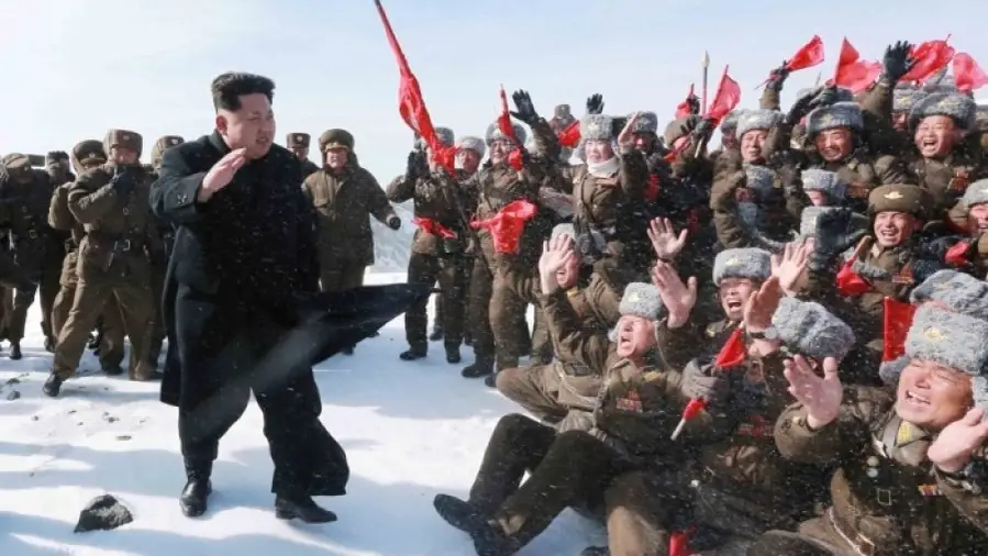 Kim Jong-Un en el monte Paektu