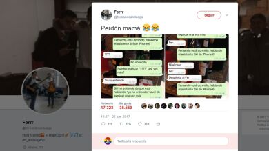 Trolea a su madre a través de whatsapp haciéndola creer que es Siri