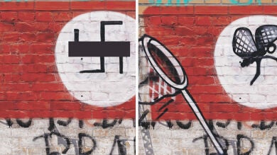 Alguien en Berlín está transformando esvásticas en obras de arte y el resultado es increíble