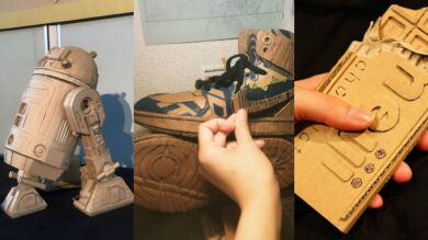 La artista japonesa que recicla cartones en increíbles esculturas