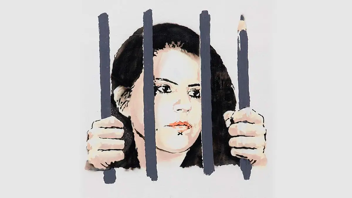 Zehra Dogan dibujada por Banksy