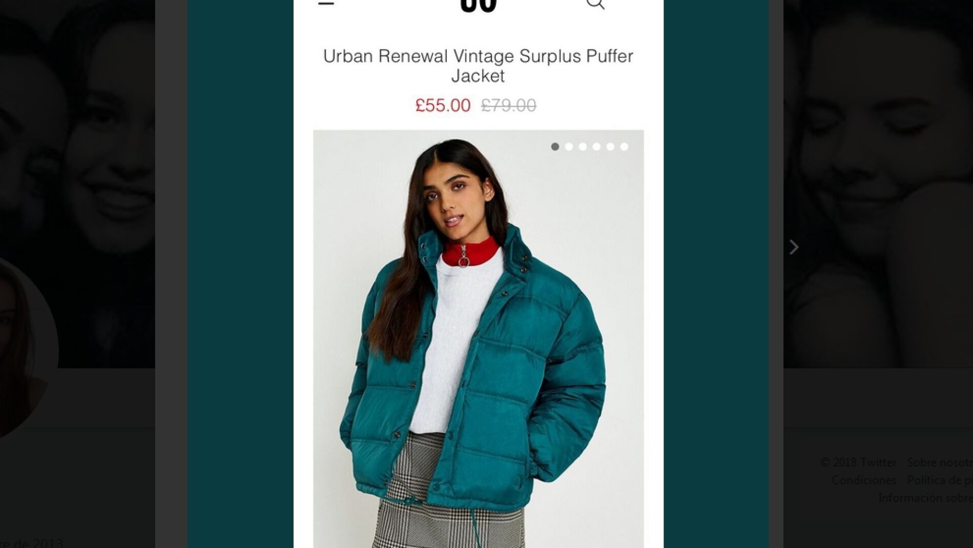 Abrigo de UrbanOutfitters