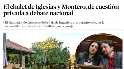 El chalet de Iglesias y Montero El chalet de Iglesias y Montero