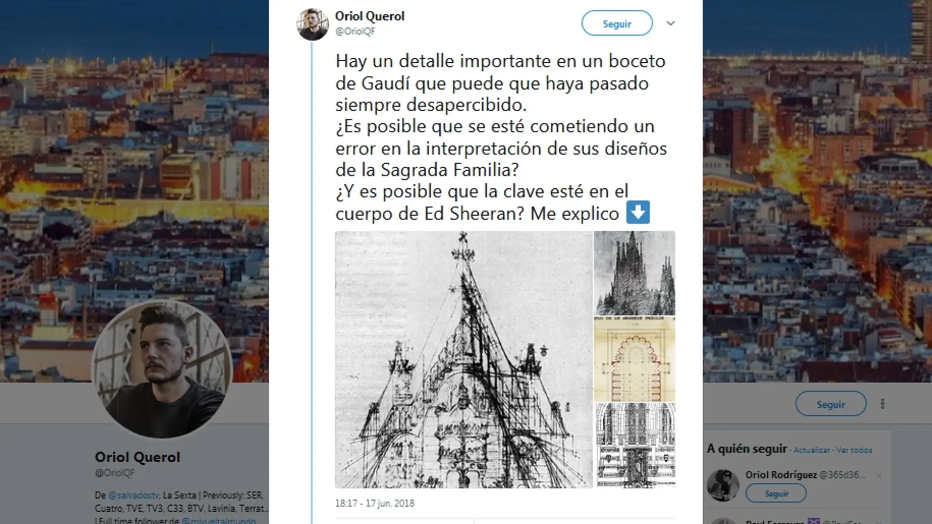 La Sagrada Familia y Ed Sheeran