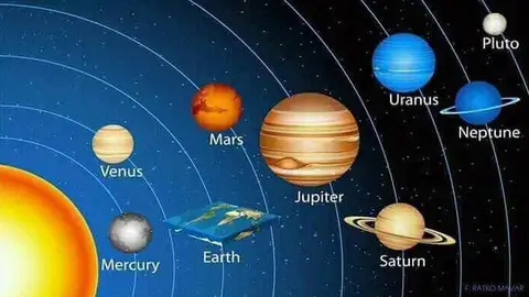 La tierra plana en el espacio La tierra plana en el espacio
