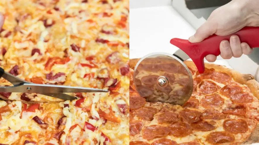 ¿Con qué se corta la pizza?