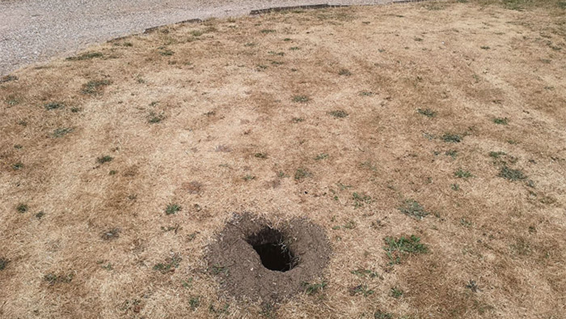 Aparece un agujero en su jard&iacute;n