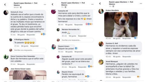 Conversación grupo de chat de Facebook
