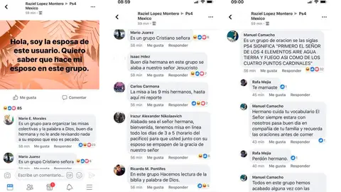 Conversación grupo de chat de Facebook Conversación grupo de chat de Facebook