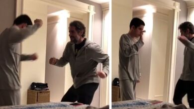 El increible vídeo de un niño autista bailando con su padre que triunfa en Internet