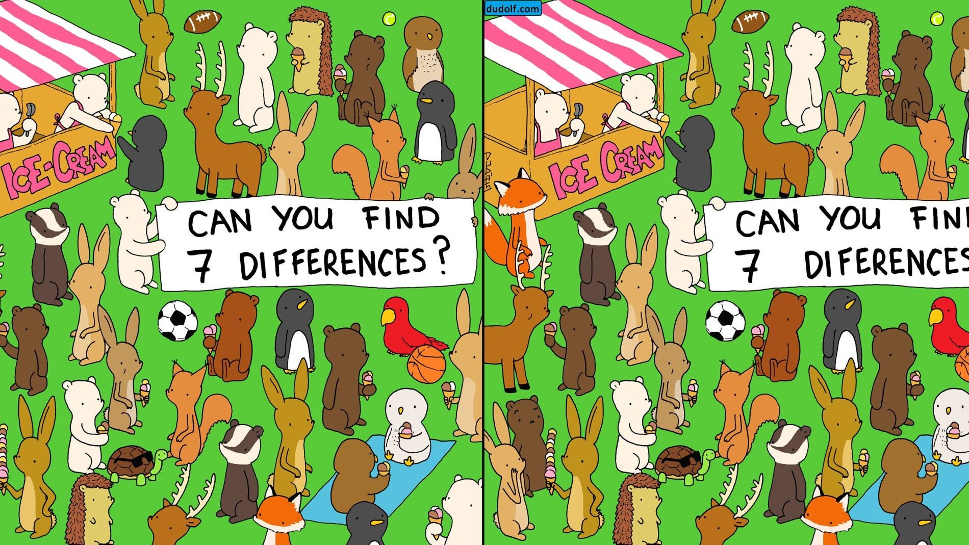 Encuentra la siete diferencias