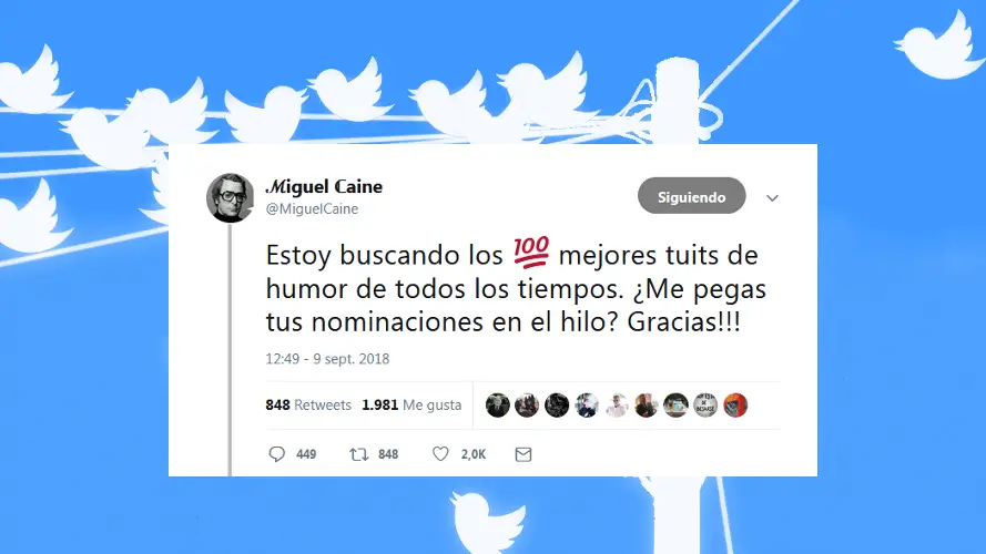Los mejores tuits según @miguelcaine
