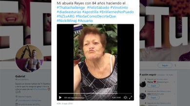 Esta anciana de 84 años ha hecho el mejor #ThaliaChallenge de todos