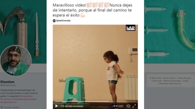 Este niño da una importante lección de vida y demuestra que con esfuerzo todo se consigue