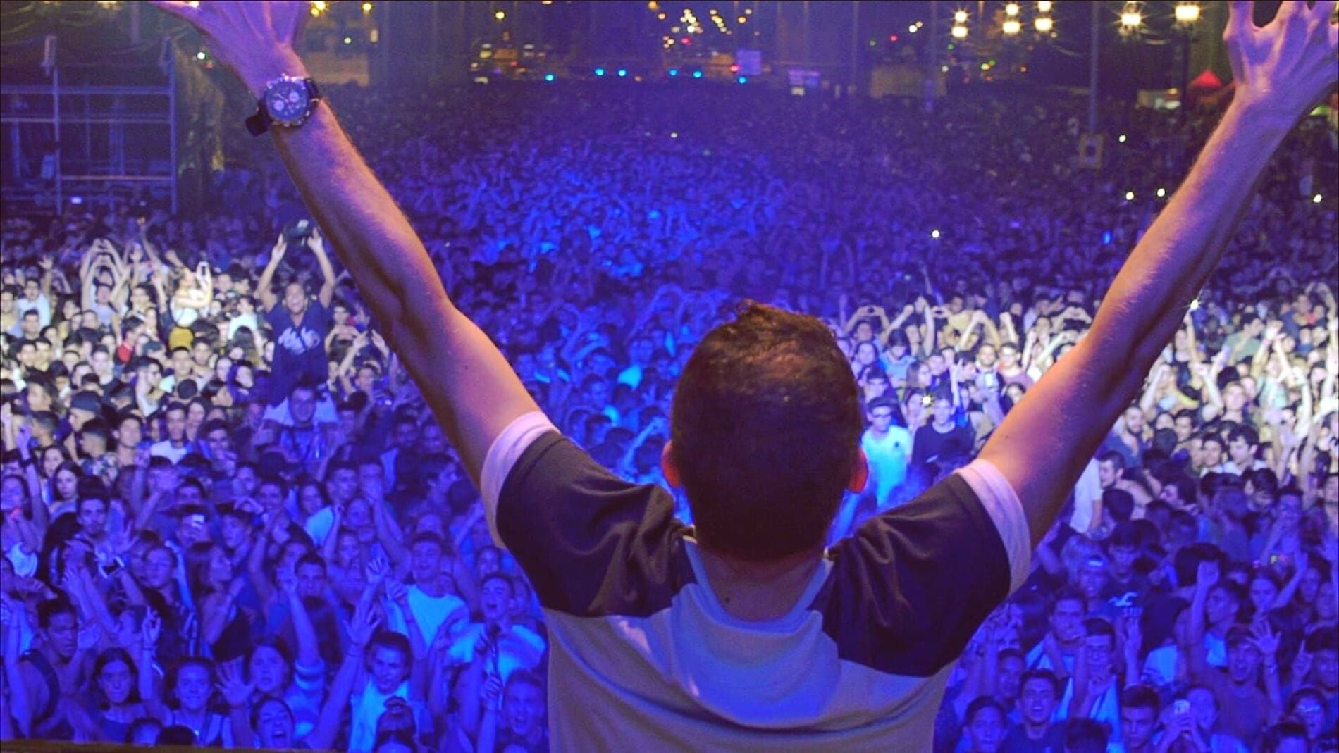 Brian Cross en las fiestas de La Merc&egrave; de Barcelona