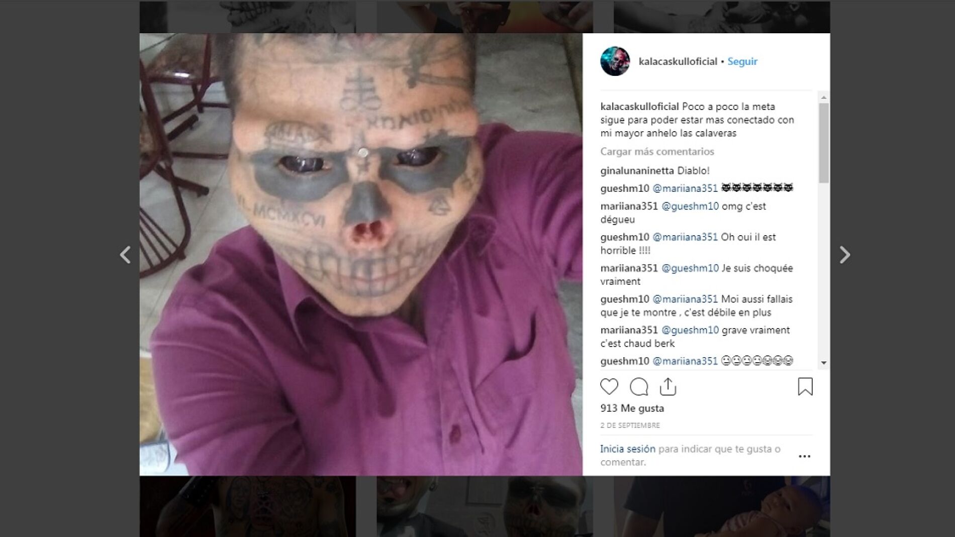 Kalaca Skull, el hombre calavera