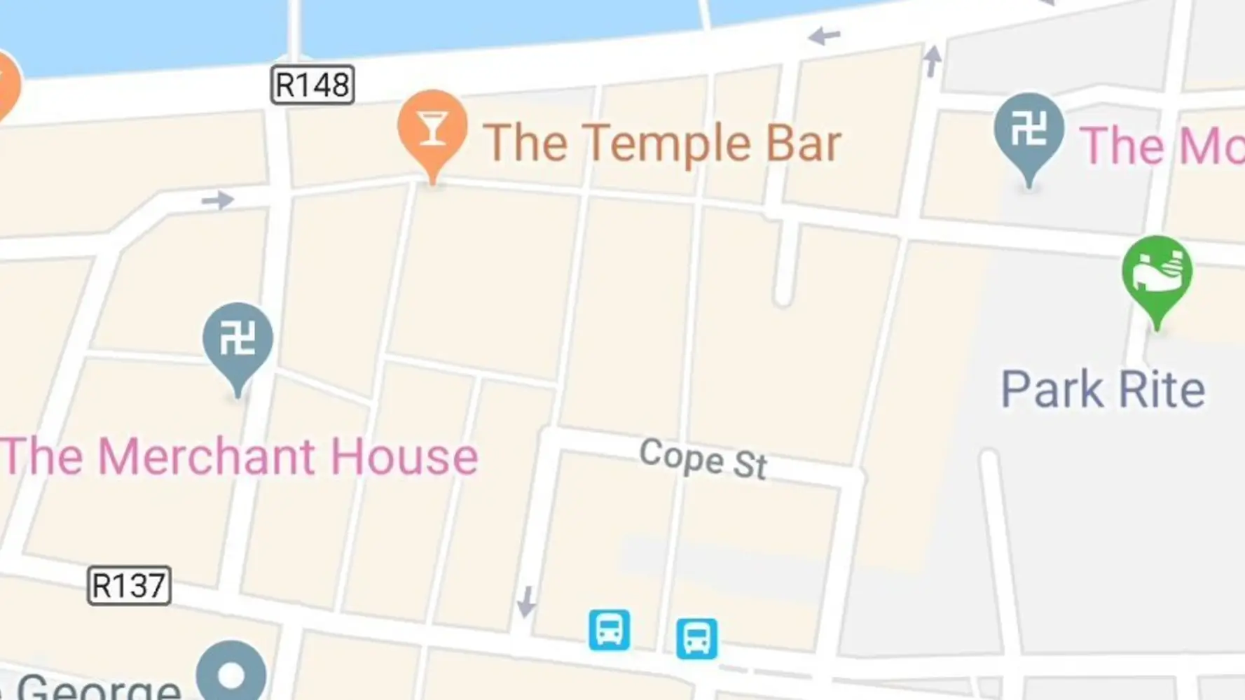 Esvásticas en Google Maps