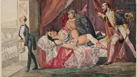 Isabel II en una acuarela de los hermanos Bécquer Isabel II en una acuarela de los hermanos Bécquer
