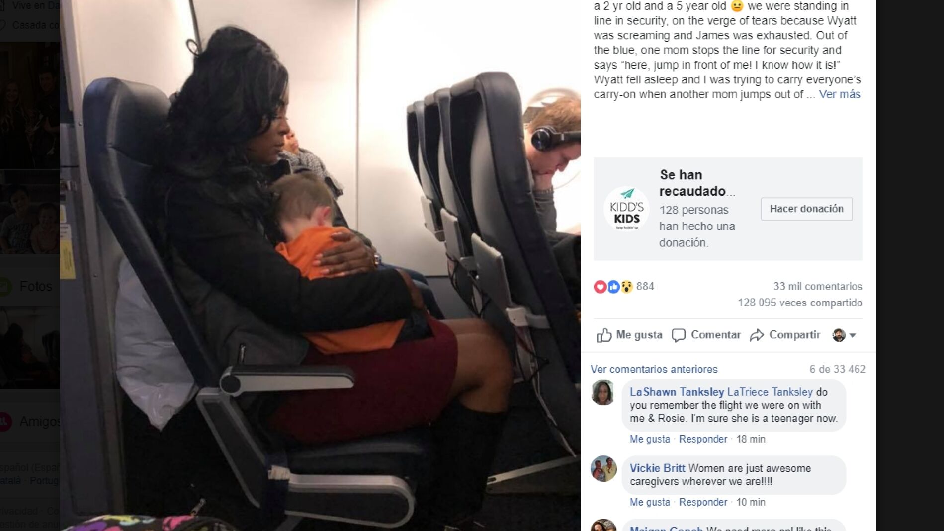 Historia viral en Facebook