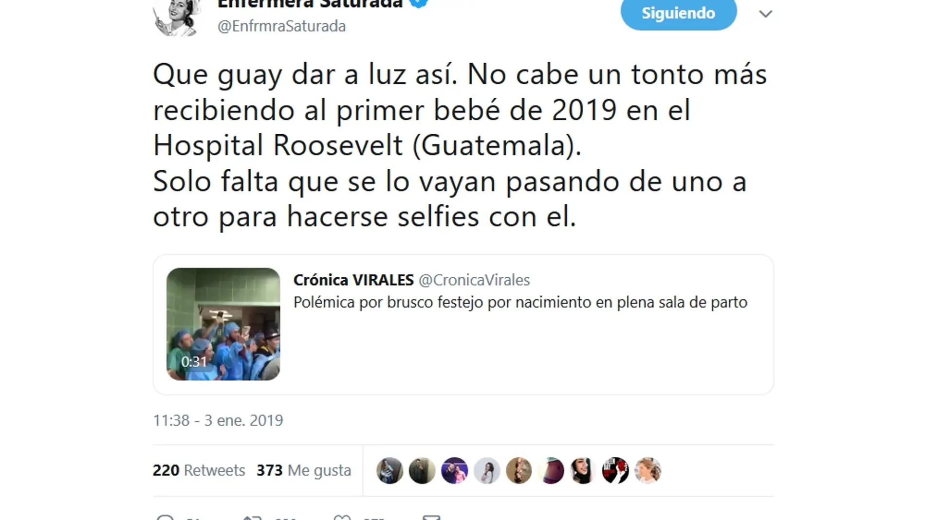 Polémico vídeo en Twitter