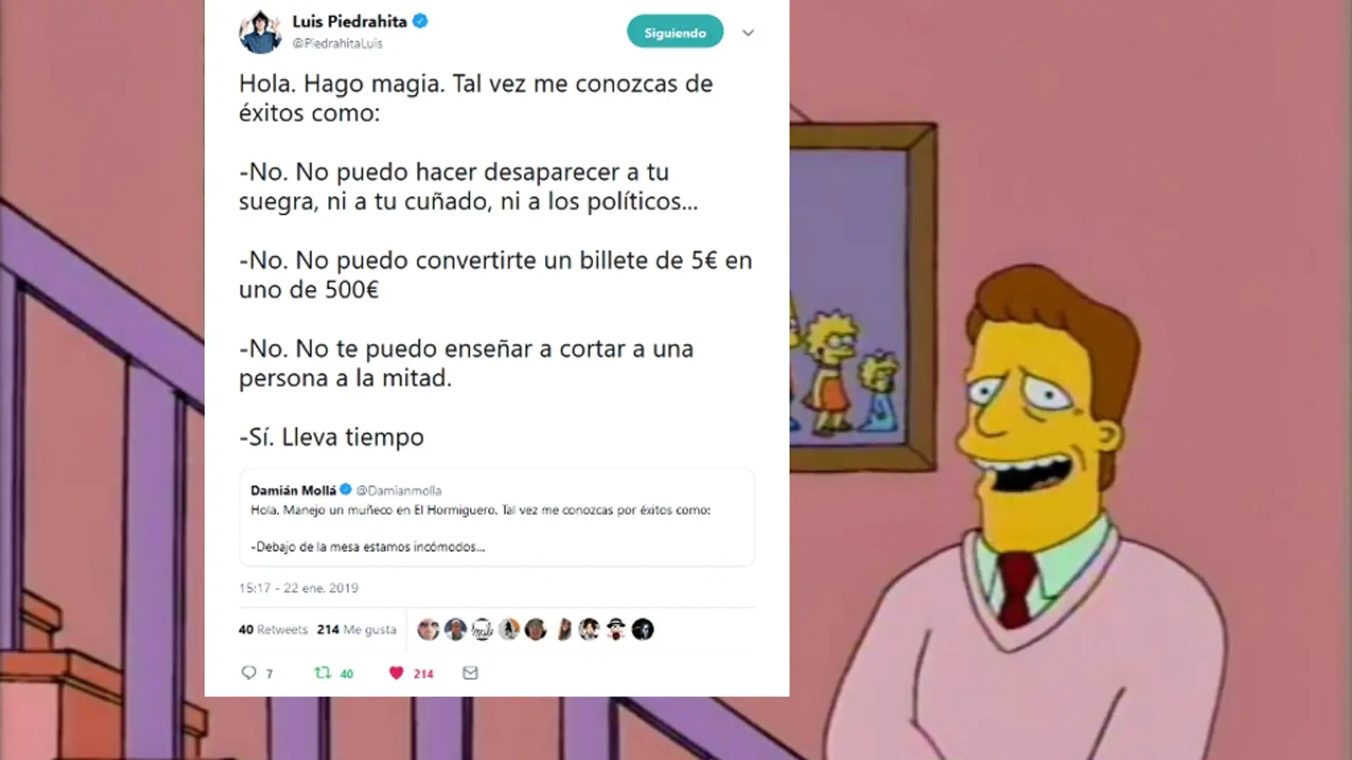 Meme inspirado en Troy McClure