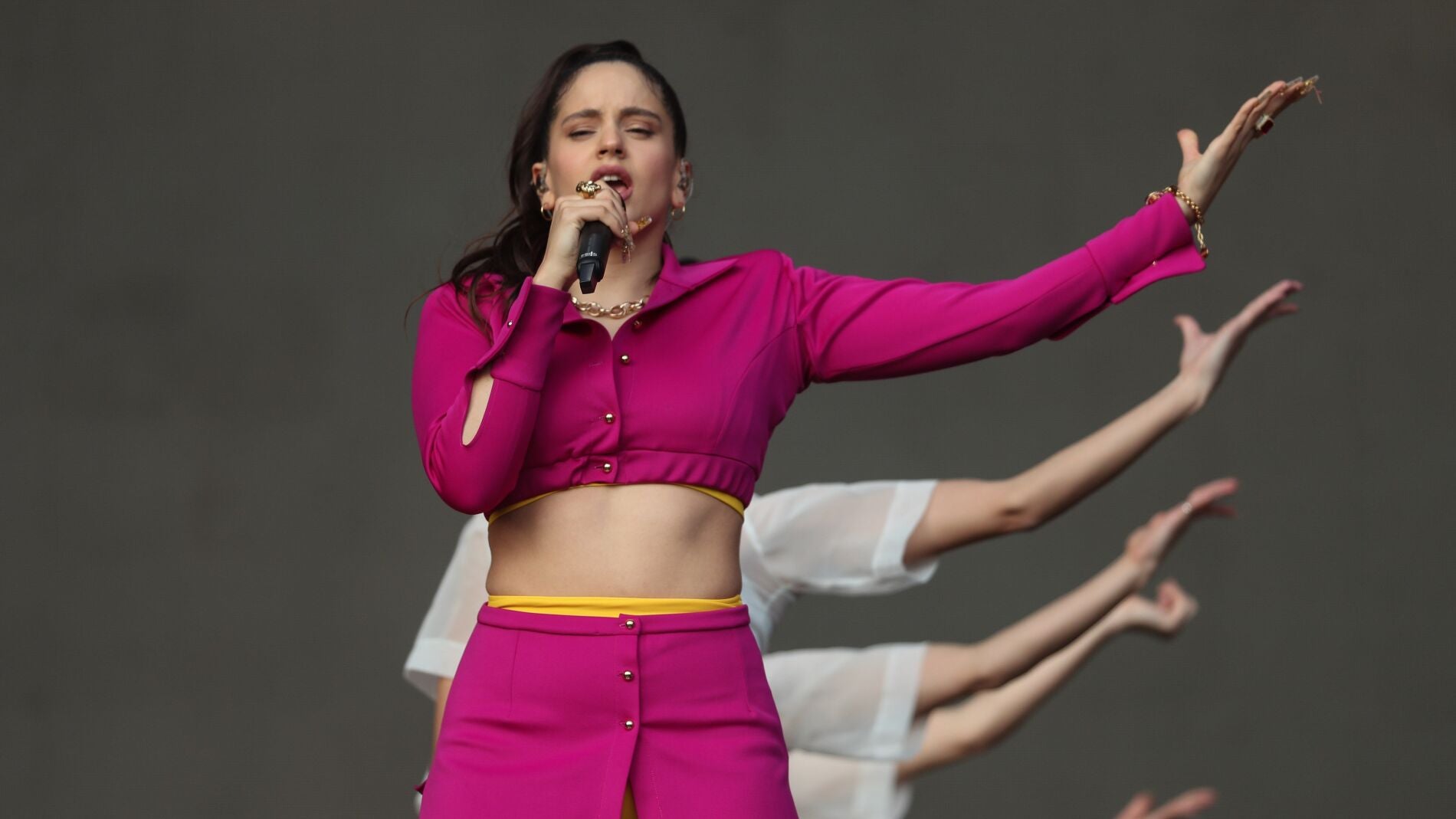 Rosal&iacute;a en el festival Lollapalooza 2019 en Santiago de Chile