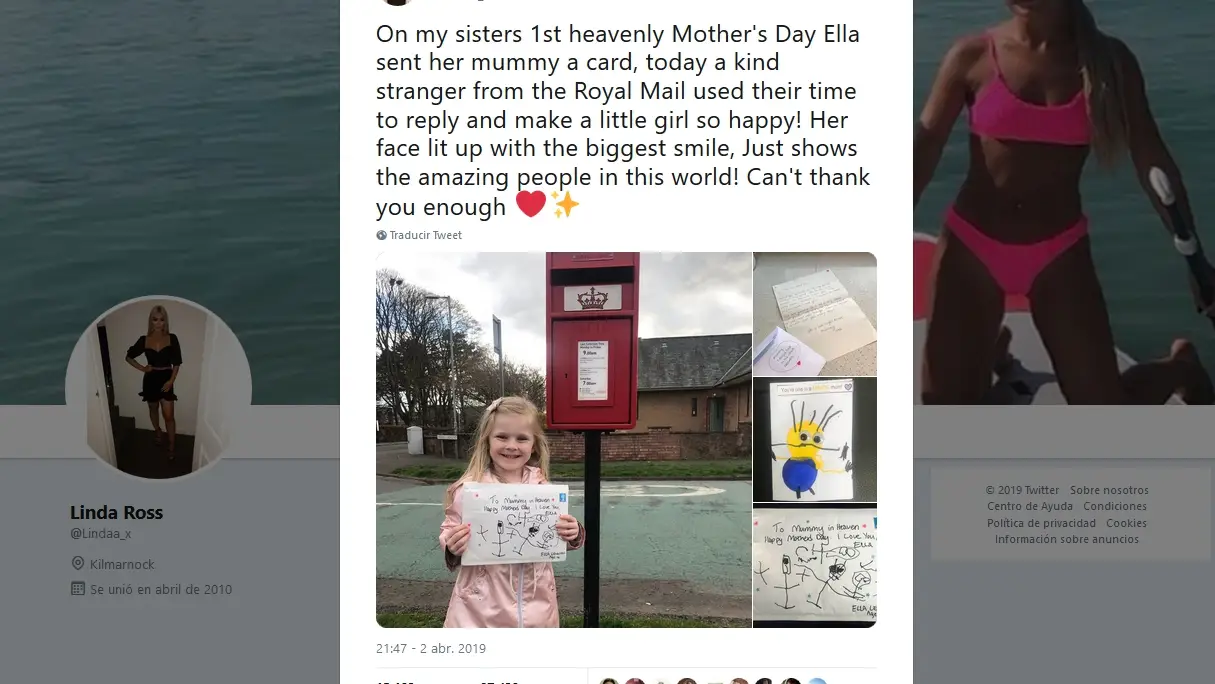 La sobrina de @lindaa_x mandó una carta a su madre en el cielo