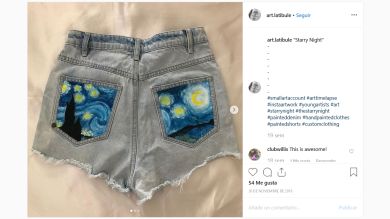 La moda de pintarse el bolsillo de los pantalones vaqueros arrasa en Instagram