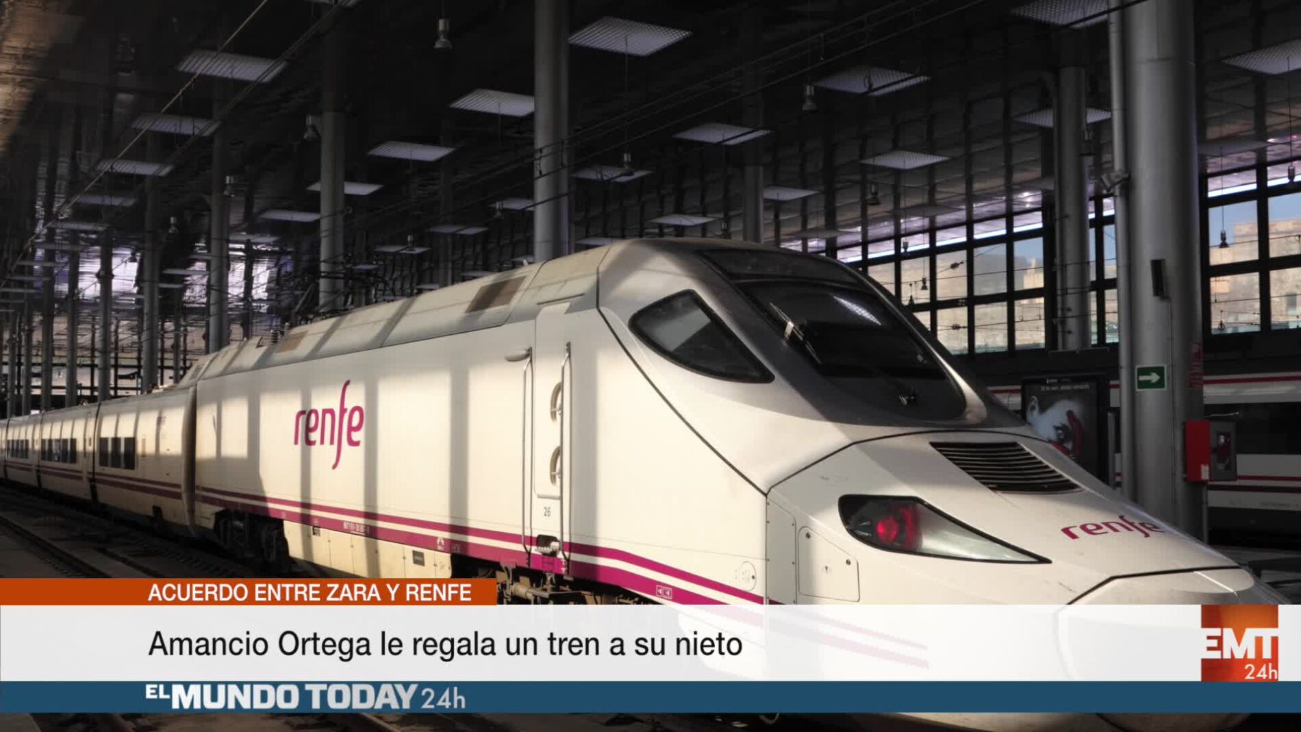 Amancio Ortega le regala un tren a su nieto