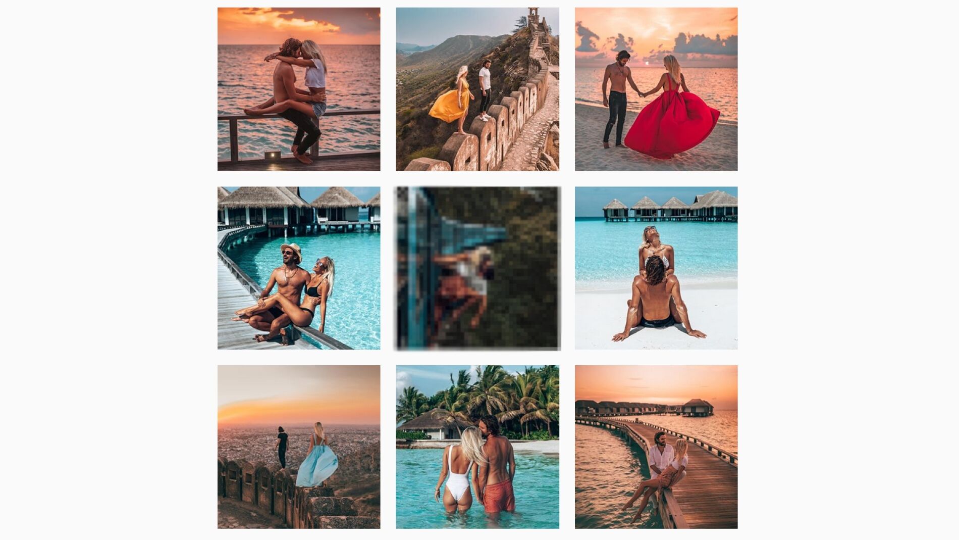 Instagram de la pareja @backpackdiariez