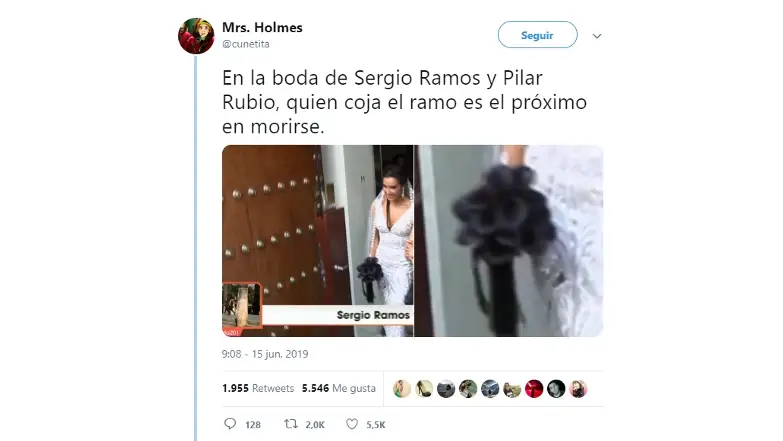 Memes de la boda de Sergio Ramos y Pilar Rubio