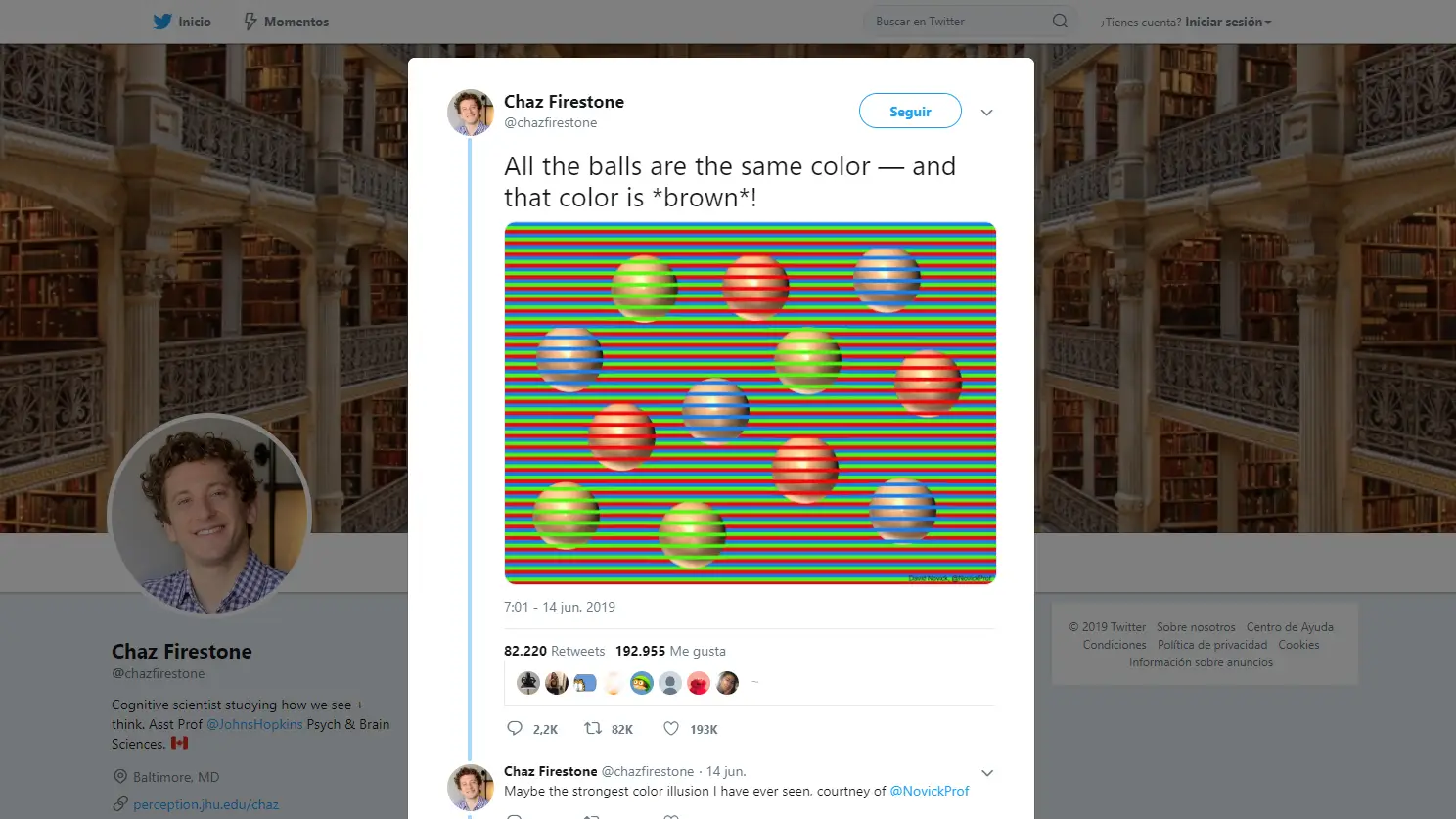 Test visual de las esferas