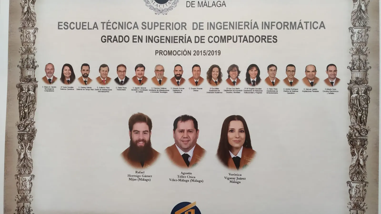 Orla de graduación de la Universidad de Málaga