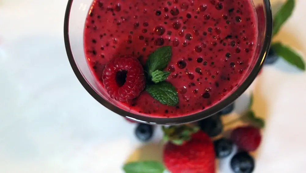 Batido de frutos rojos