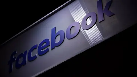 Vista del logo de la red social Facebook Vista del logo de la red social Facebook.