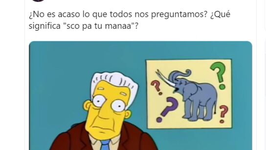 El nuevo reto viral de Twitter: publicar la frase 'Sco pa tu manaa' acompañado de una imagen para pedir la opinión de tus seguidores.