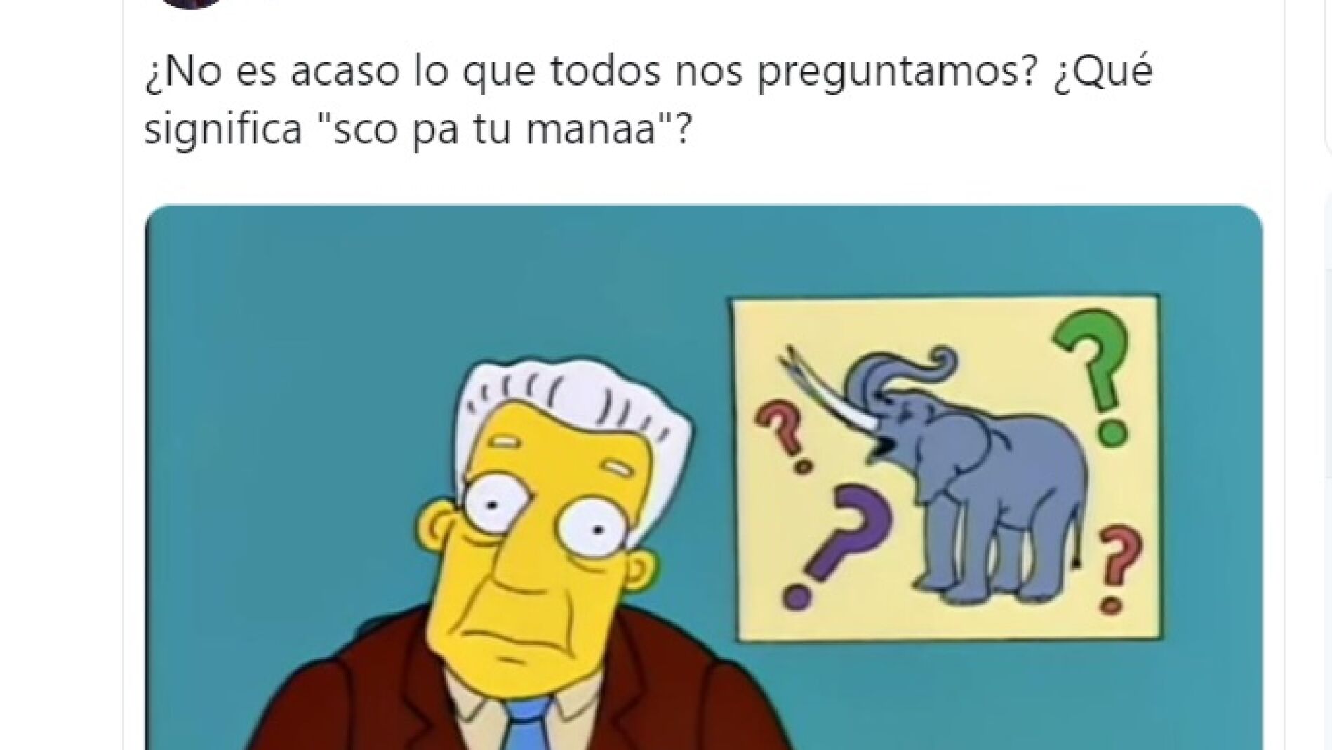 El nuevo reto viral de Twitter: publicar la frase 'Sco pa tu manaa' acompa&ntilde;ado de una imagen para pedir la opini&oacute;n de tus seguidores.