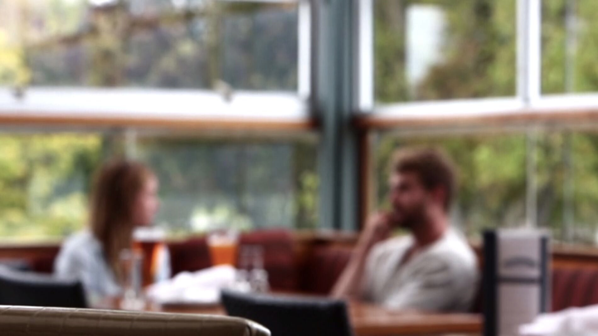 Una pareja en el restaurante