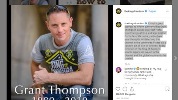 Muere el youtuber Grant Thompson en un accidente de parapente a los 38 años