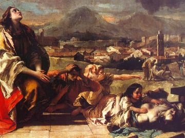 Santa Tecla libera la ciudad de Este de la peste, por Giambattista Tiepolo