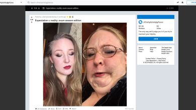 Mujeres comparten selfies glamourosos junto a fotos horribles para probar que la perfección es un mito