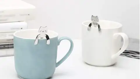 Cucharillas con forma de gatito Cucharillas con forma de gatito
