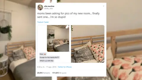 El secreto sexual que descubre su madre al enviarle una foto de su habitación El secreto sexual que descubre su madre al enviarle una foto de su habitación