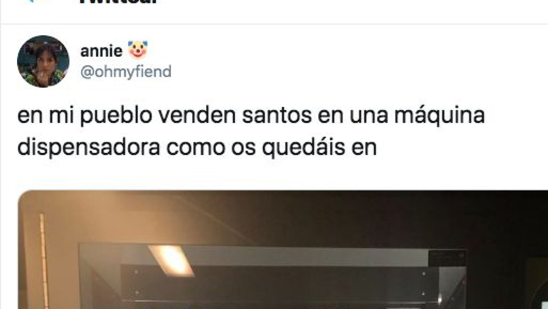 M&aacute;quina expendedora de santos
